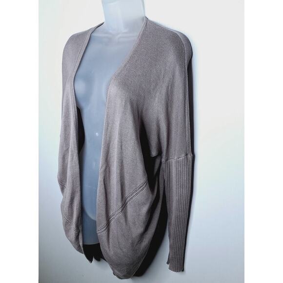 Lululemon Sweater Wrap Cardigan Pointelle 4 Mauve Transformation? Long Ribbed - Picture 2 of 7